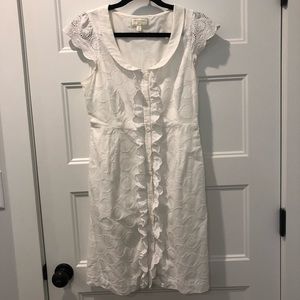 White Anthropologie dress